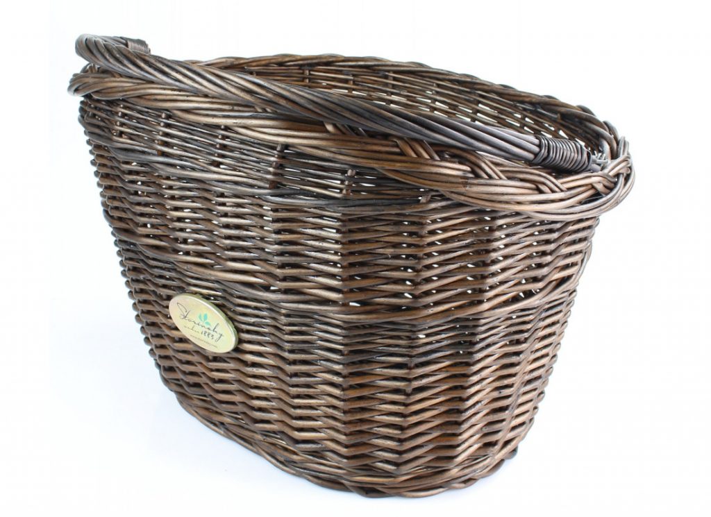 E-shop Prútený košík na bicykel oválny Brondze
