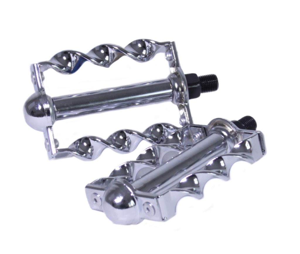 E-shop Lowrider pedále Twist, chrómové, 9/16"