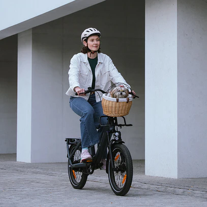 ADO Air One Pro Electric bicycle with child seat 2